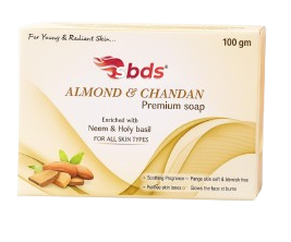 SBDS Almond & Chandan Premium Soap – 100 gm (Set of 4)